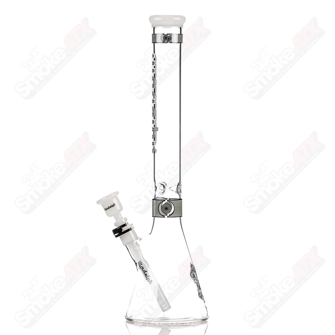 19" (Gray) Signature Series Medium Beaker Illadelph - Smoke ATX