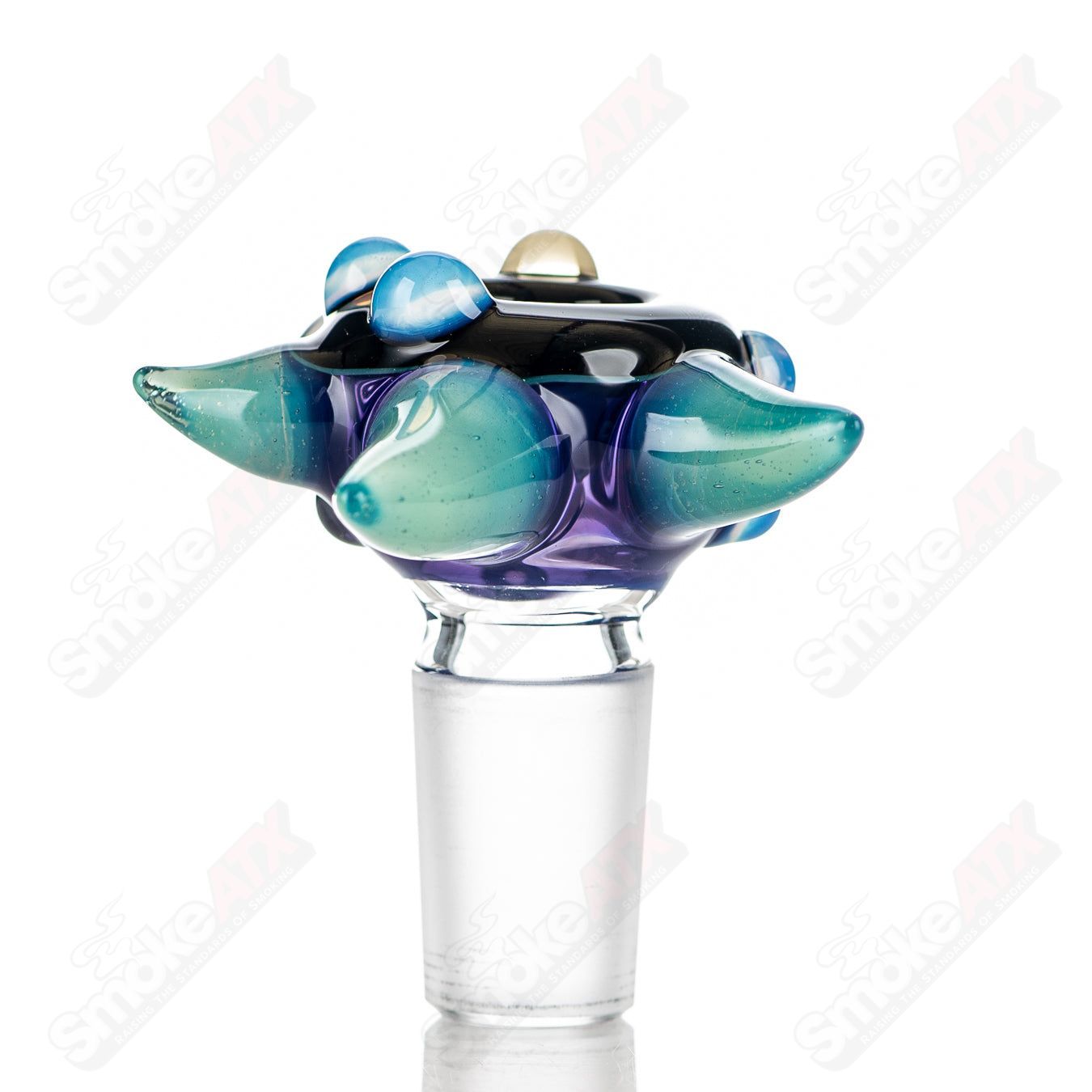 #5 19mm Full Color Worked Horn Milli Bowl JMass - Smoke ATX