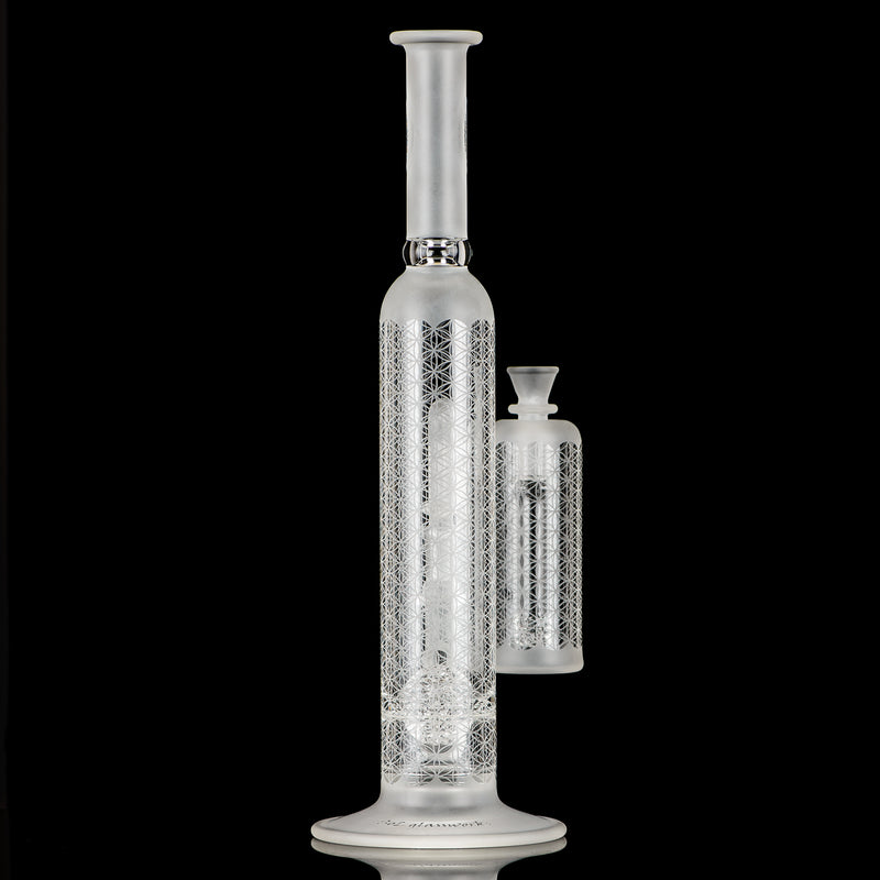 Sacred-G SoL50 Lace-Sphere SET (Matching Ash Catcher & Revelry Scout 17" Hard Case) SoL Glassworks - Smoke ATX