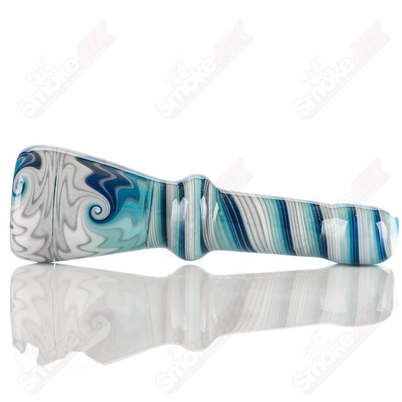 #17 Wig Wag Chillum Katy Wright Glass - Smoke ATX
