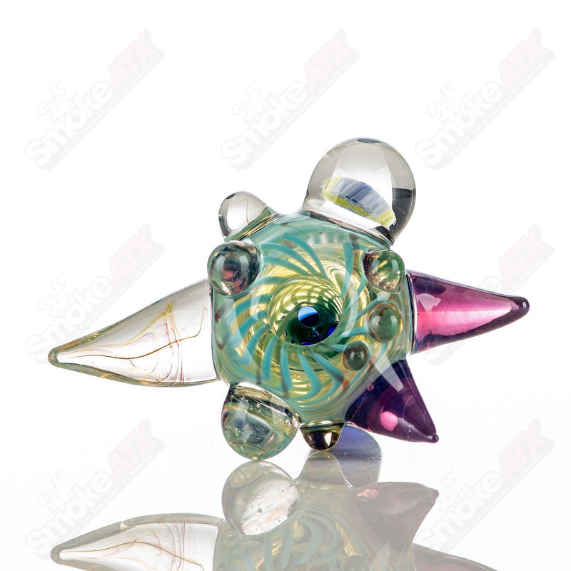 #15 14mm Full Color Worked Horn Milli Bowl JMass