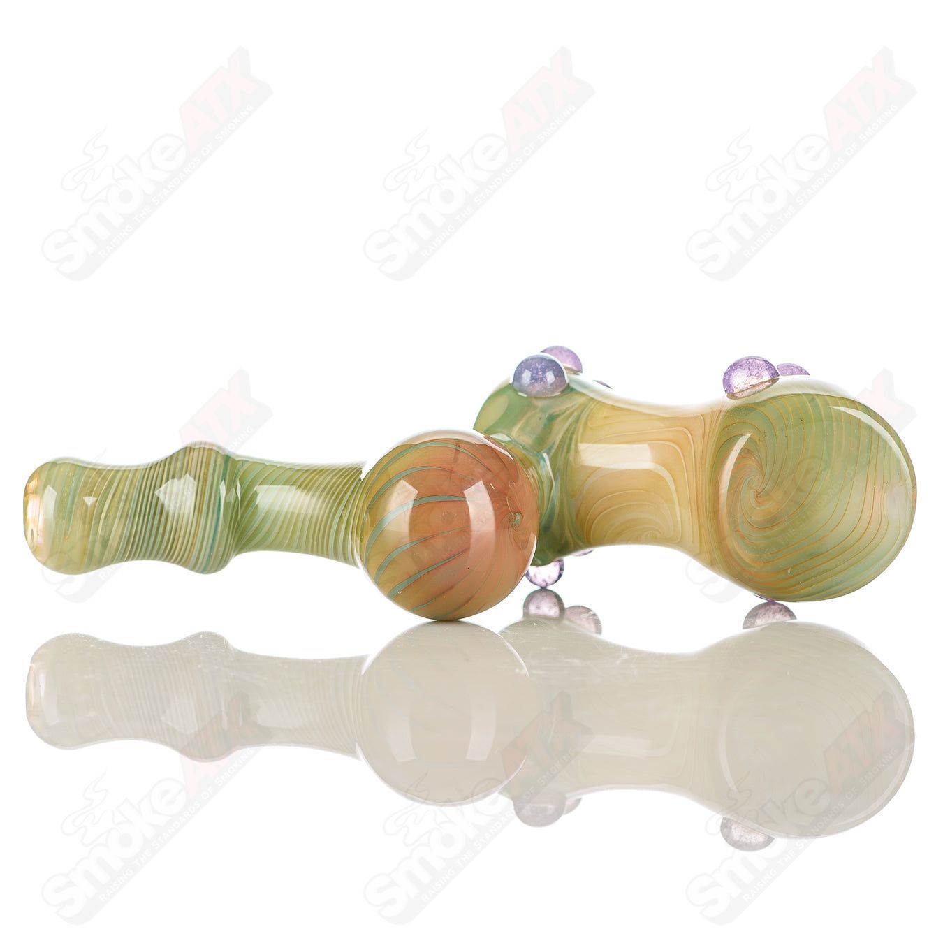 Color Hand Bubbler Pacer Glass - Smoke ATX