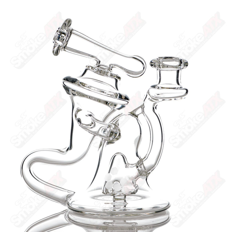 14mm Honeycomb Recycler Knuckles Glass - Smoke ATX