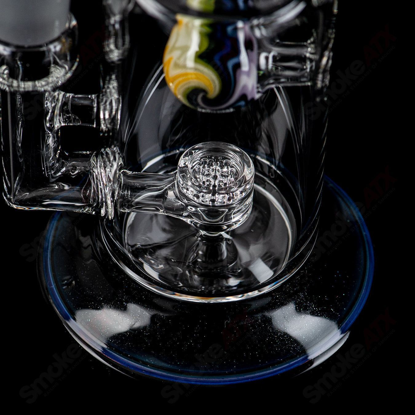 1 10mm Jet Perc w/ Color Ft/Mp by Toro Glass - Smoke ATX