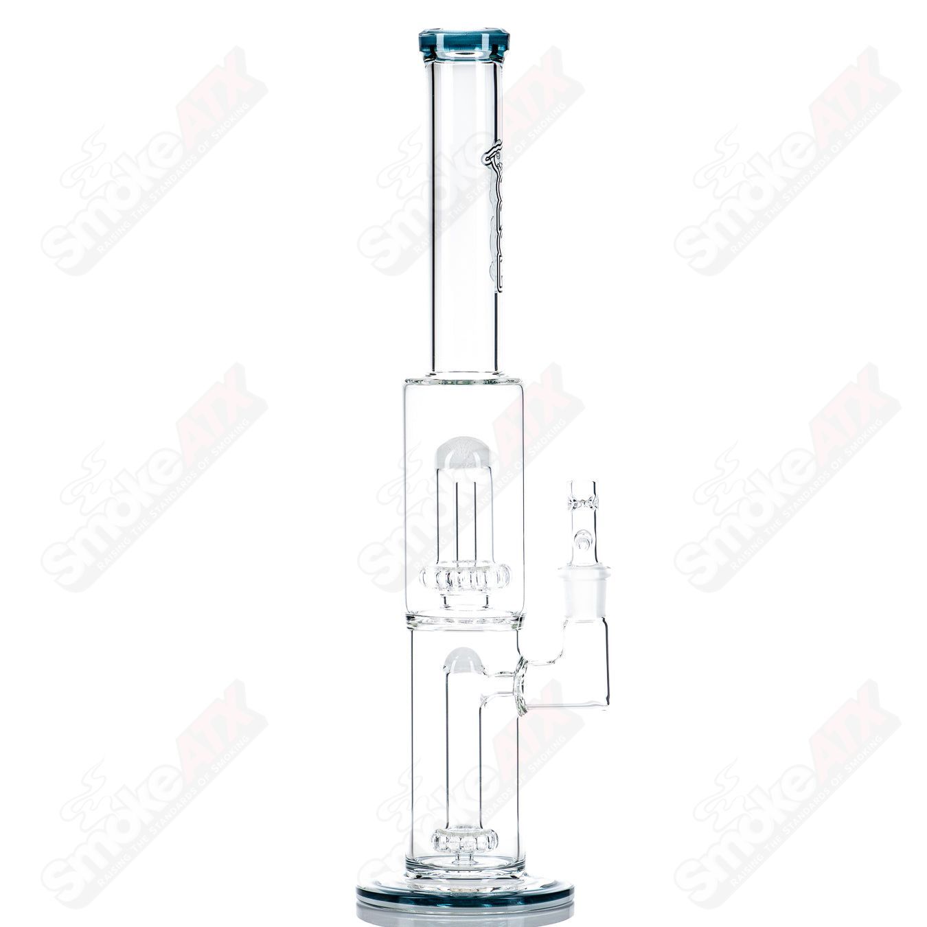 1 18mm Full Size Circ to Circ w/ Reversal Sections by Toro Glass - Smoke ATX