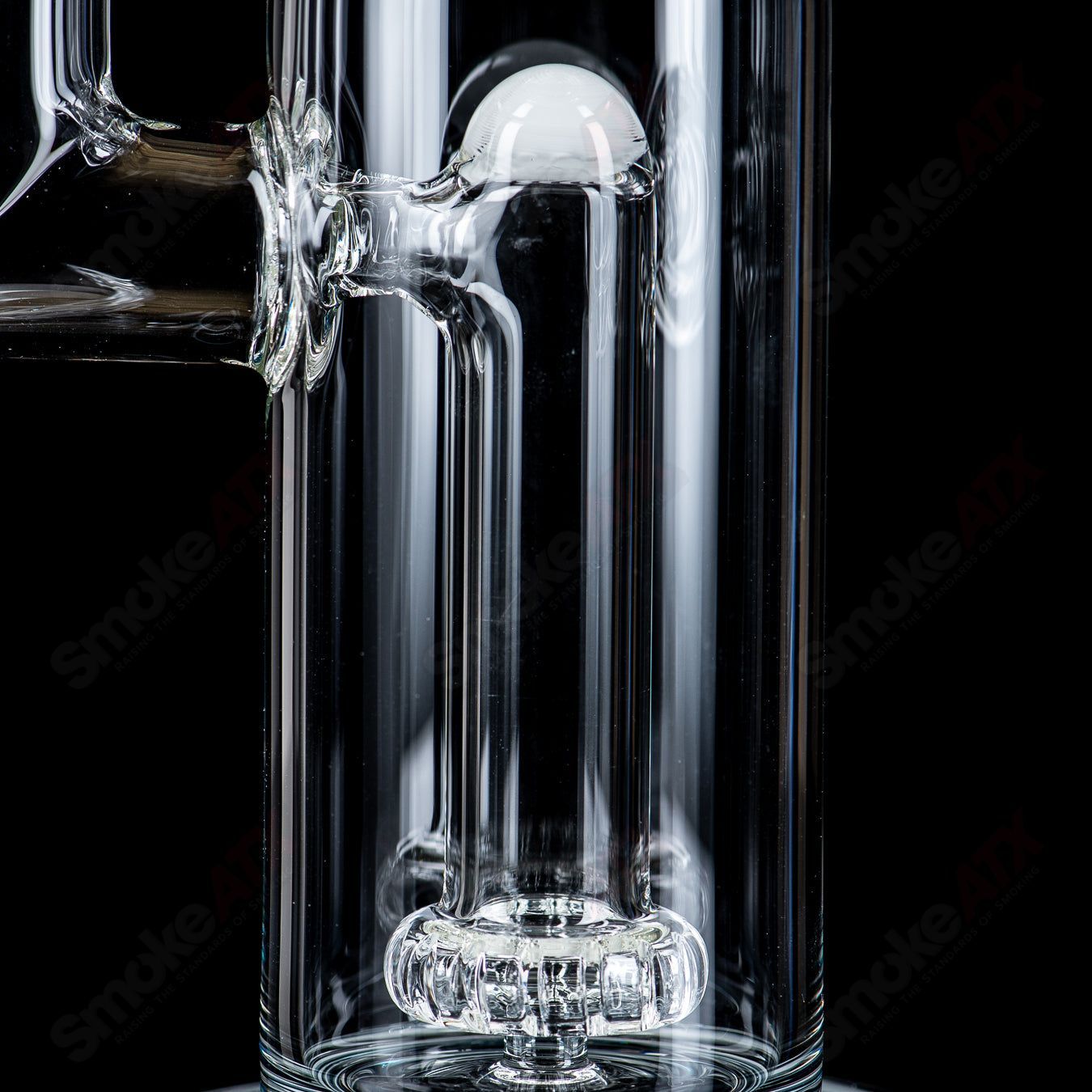 1 18mm Full Size Circ to Circ w/ Reversal Sections by Toro Glass - Smoke ATX