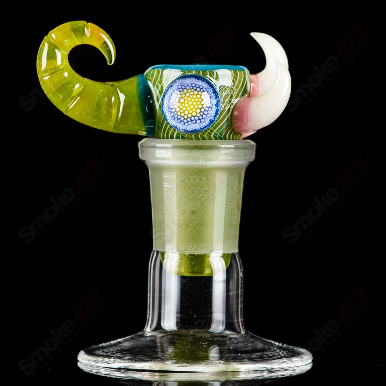 1 19mm 3 - Hole Slide Dosa x Salt Glass - Smoke ATX