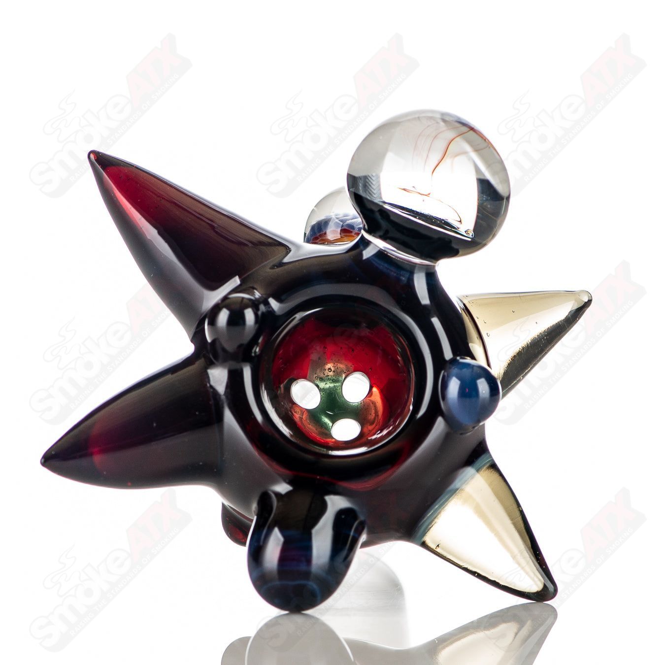 1 19mm Full Color Worked Horn Milli Bowl JMass - Smoke ATX