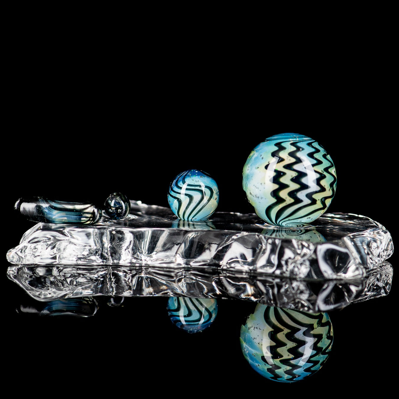 #1 Empire 4pc Slurper Set UV Lucy/Citrine/Luna/Lotus Indo Glass