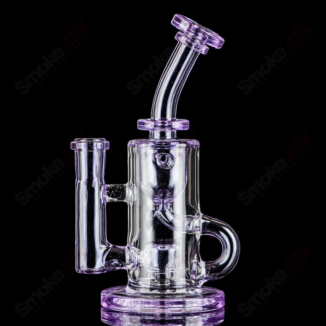 1 Color Seed Perc Klein Incycler Fat Boy Glass - Smoke ATX