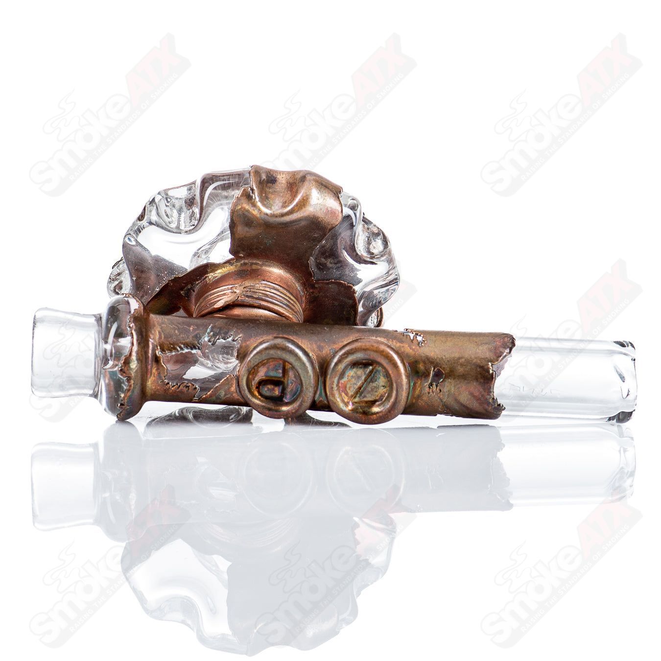 1 Electroformed Gear Chillum by Zack P x Snic - Smoke ATX