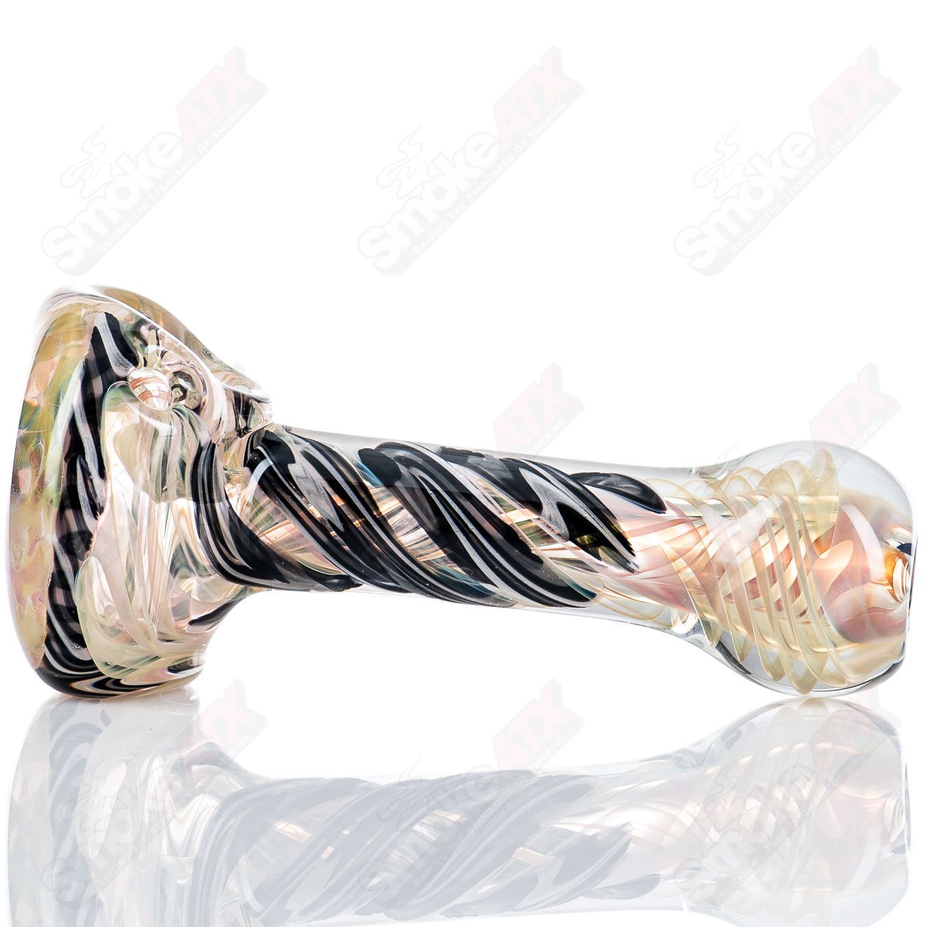 1 Fumed Reticello Spoon Talent Glass - Smoke ATX