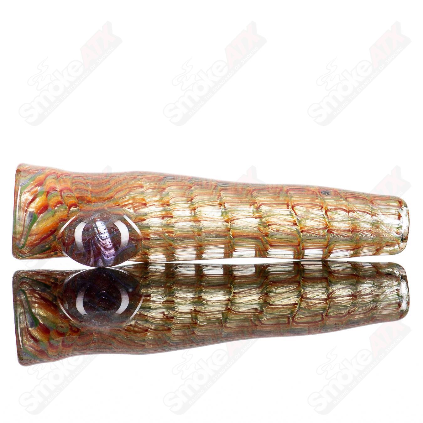 1 Lattice Chillum by JMK Glass - Smoke ATX
