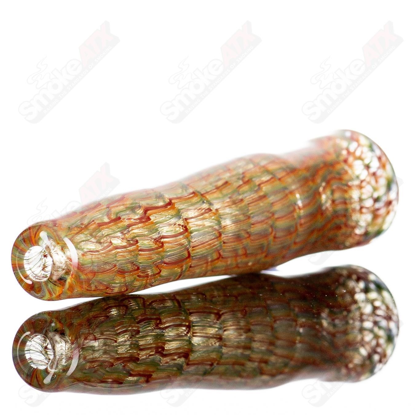 1 Lattice Chillum by JMK Glass - Smoke ATX