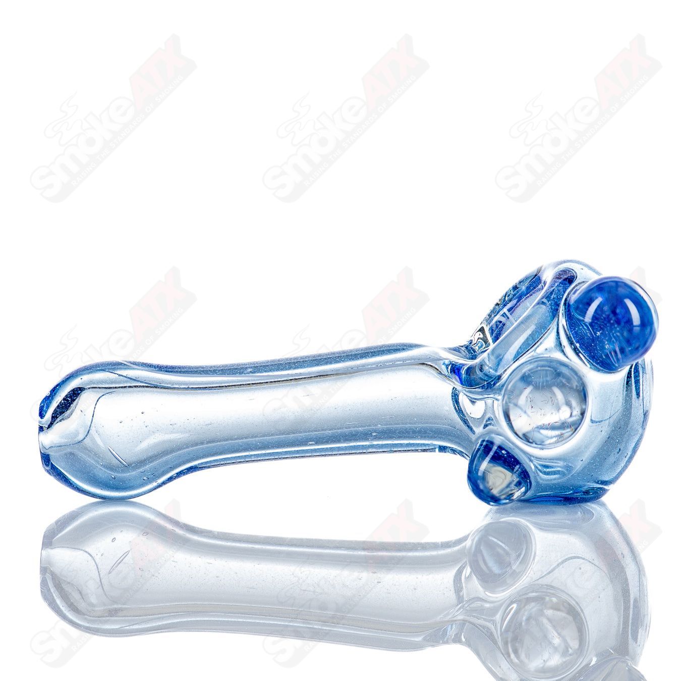 1 Medium Dichro Spoon (Over Cobalt) by SPG - Smoke ATX