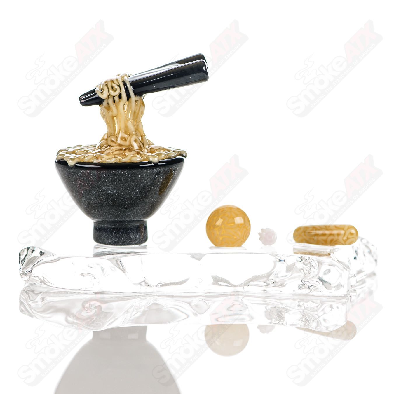 1 Noodle Slurper Set Dojo Glass - Smoke ATX