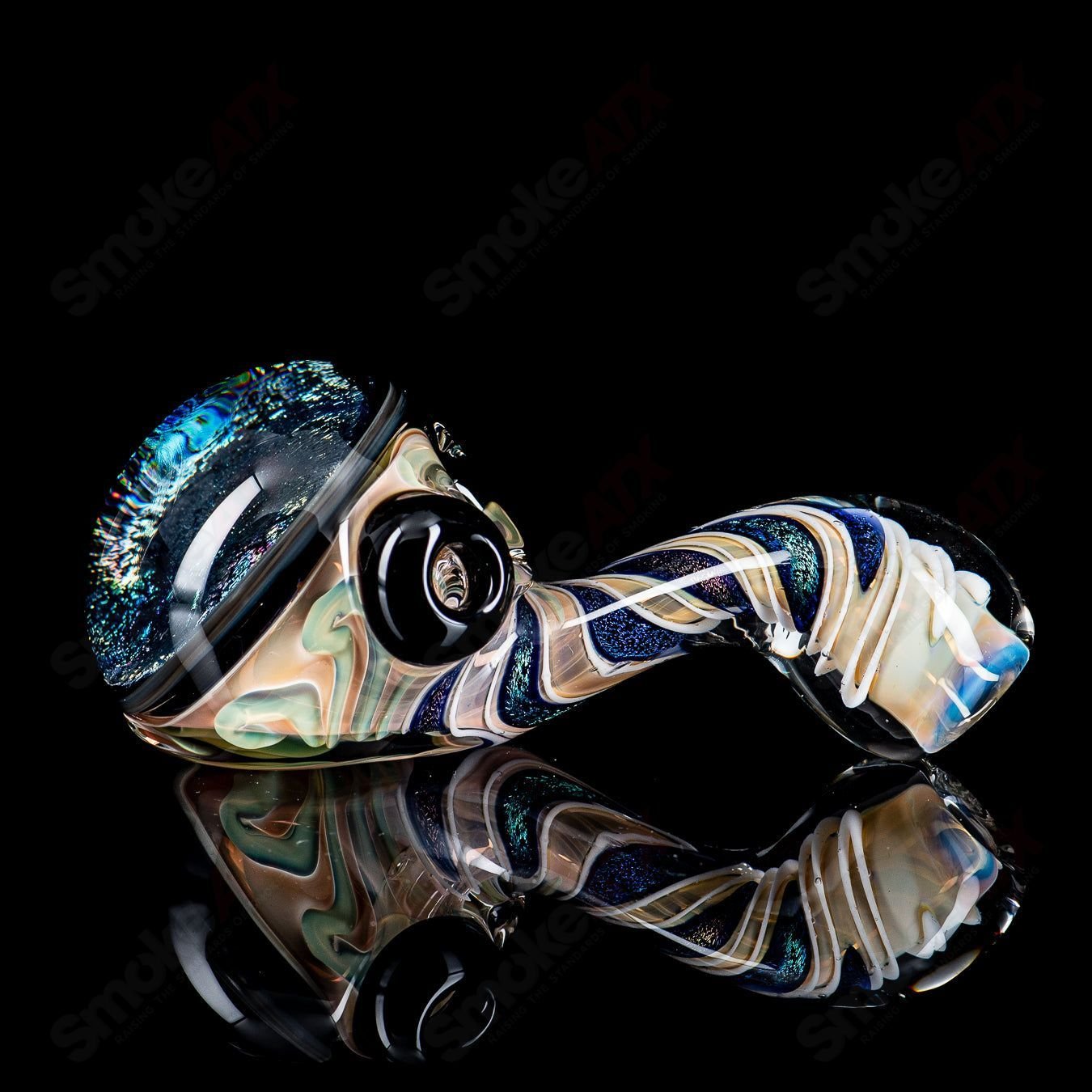 1 Solid Dichro Head Sherlock by Talent Glass - Smoke ATX