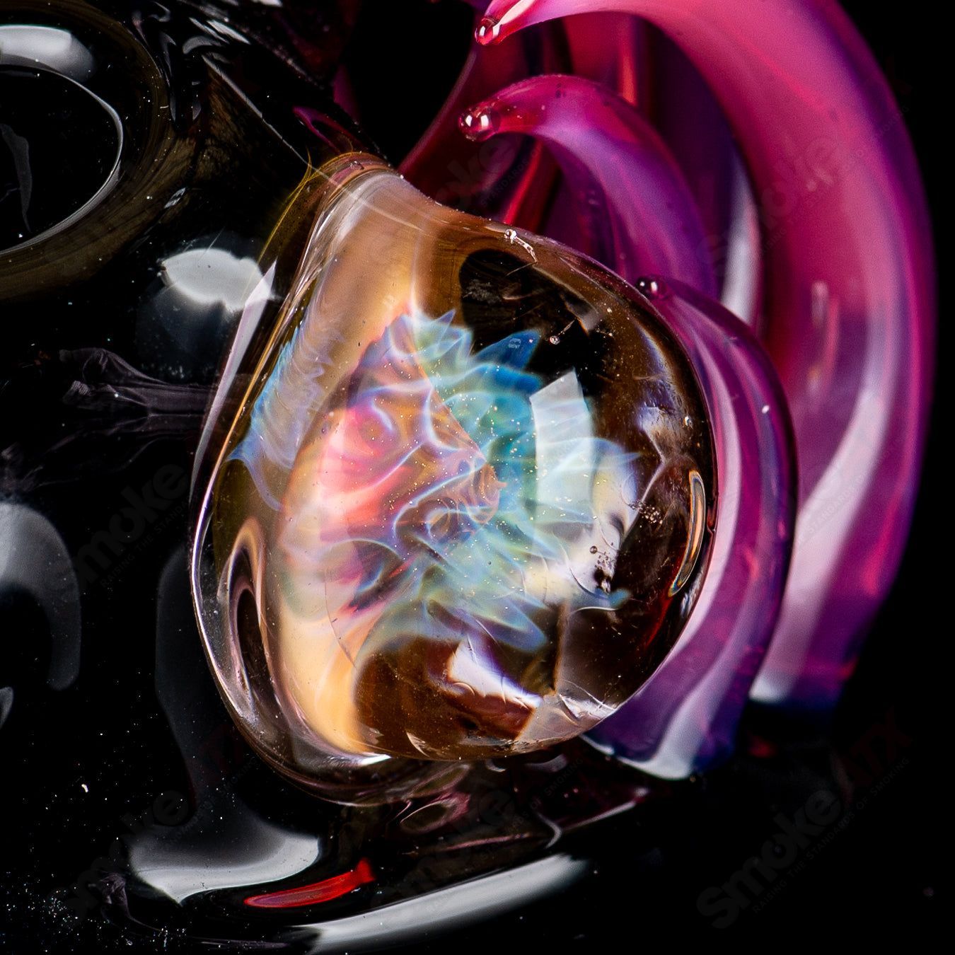 1 Squat Lock Flower Pipe Freeek Glass - Smoke ATX