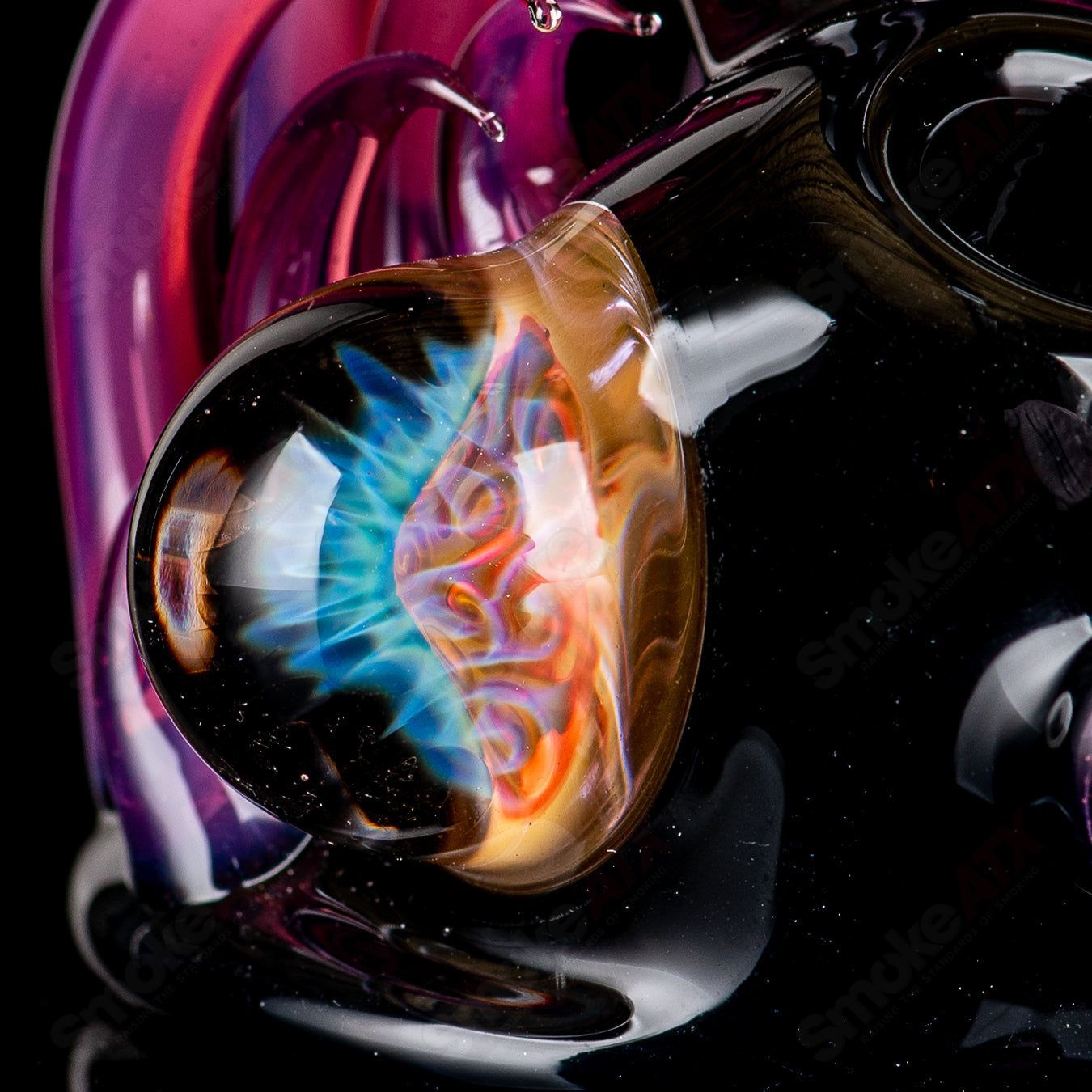 1 Squat Lock Flower Pipe Freeek Glass - Smoke ATX