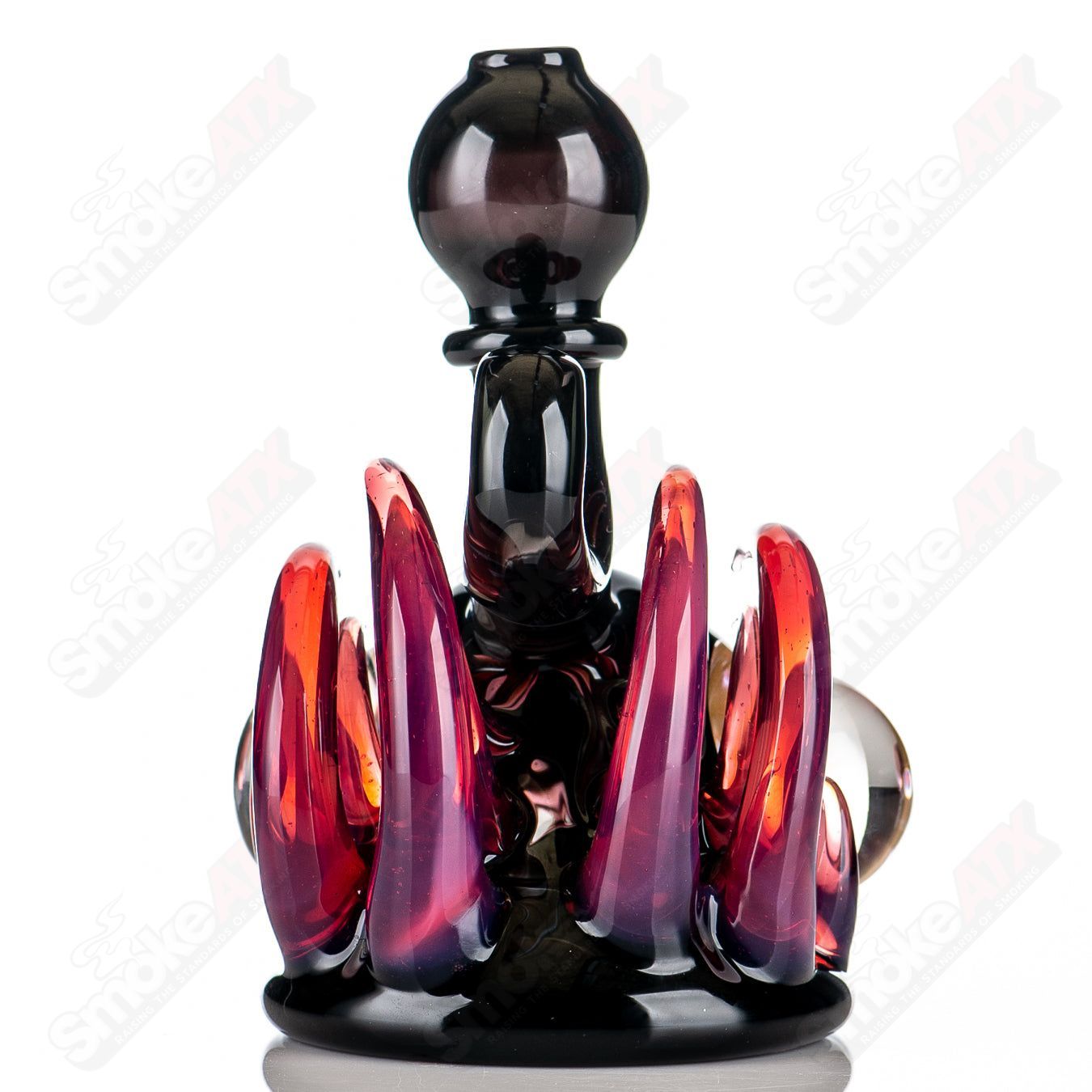 1 Squat Lock Flower Pipe Freeek Glass - Smoke ATX