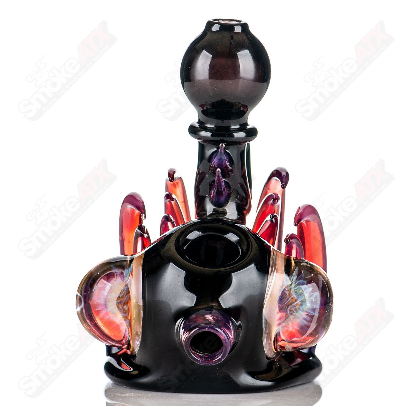 1 Squat Lock Flower Pipe Freeek Glass - Smoke ATX