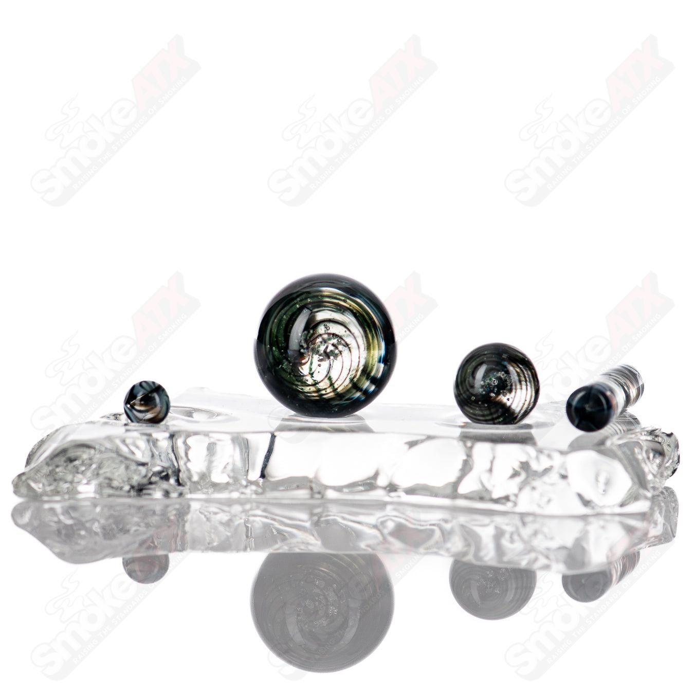 1 UV Dotstack Slurper Set Indo Glass - Smoke ATX