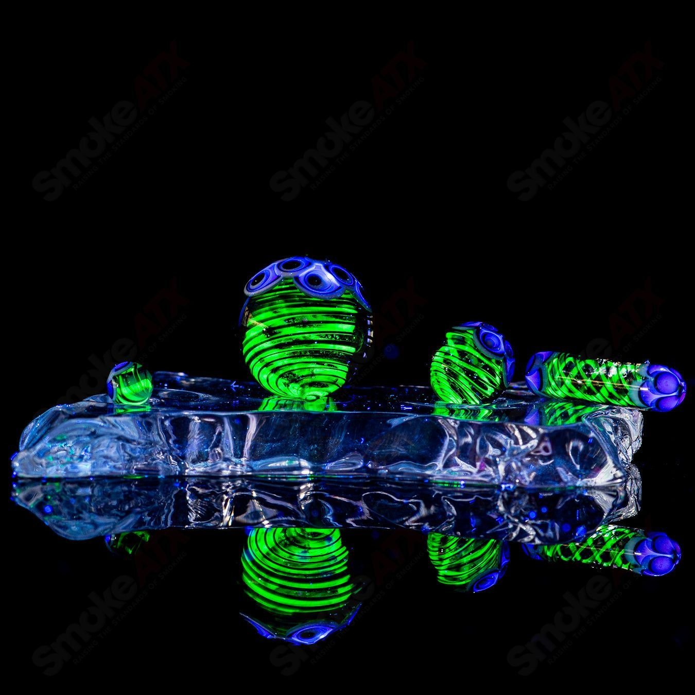 1 UV Dotstack Slurper Set Indo Glass - Smoke ATX