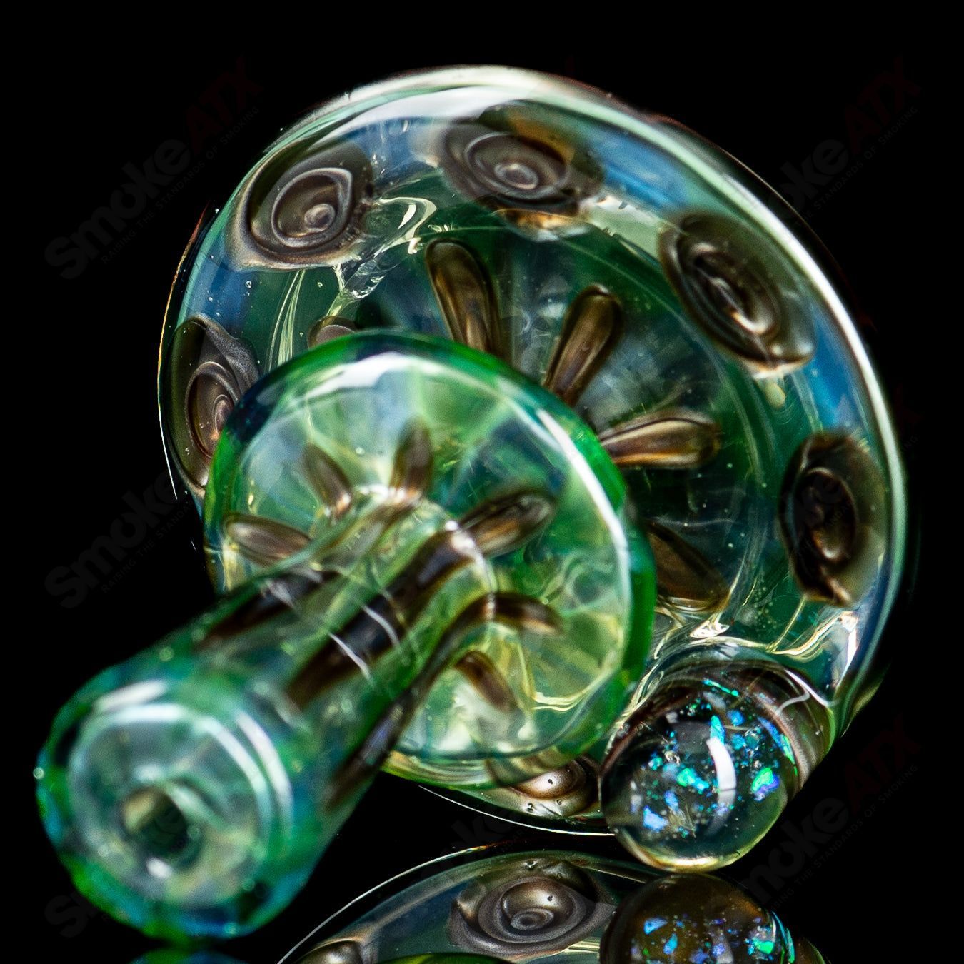 1 UV Full Pattern Puffco Dry Top Indo x Geoff Made - Smoke ATX