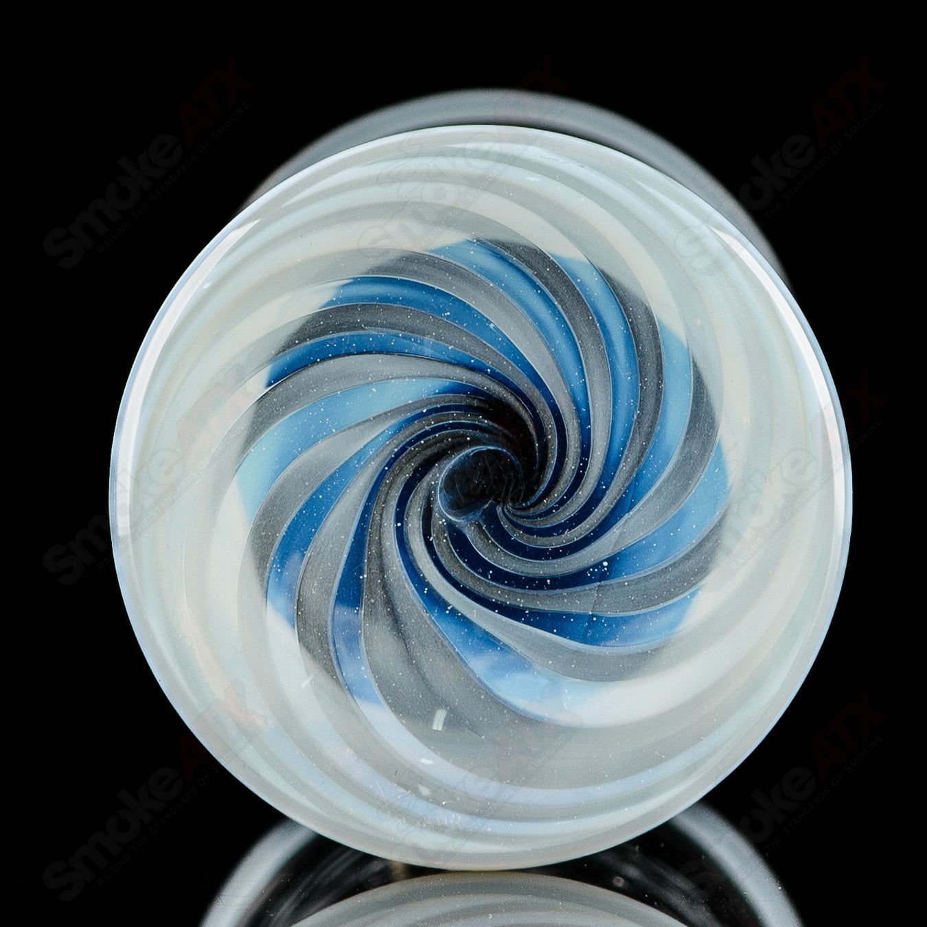 1 Worked Scalloped Pint Cup by GK Melts - Smoke ATX