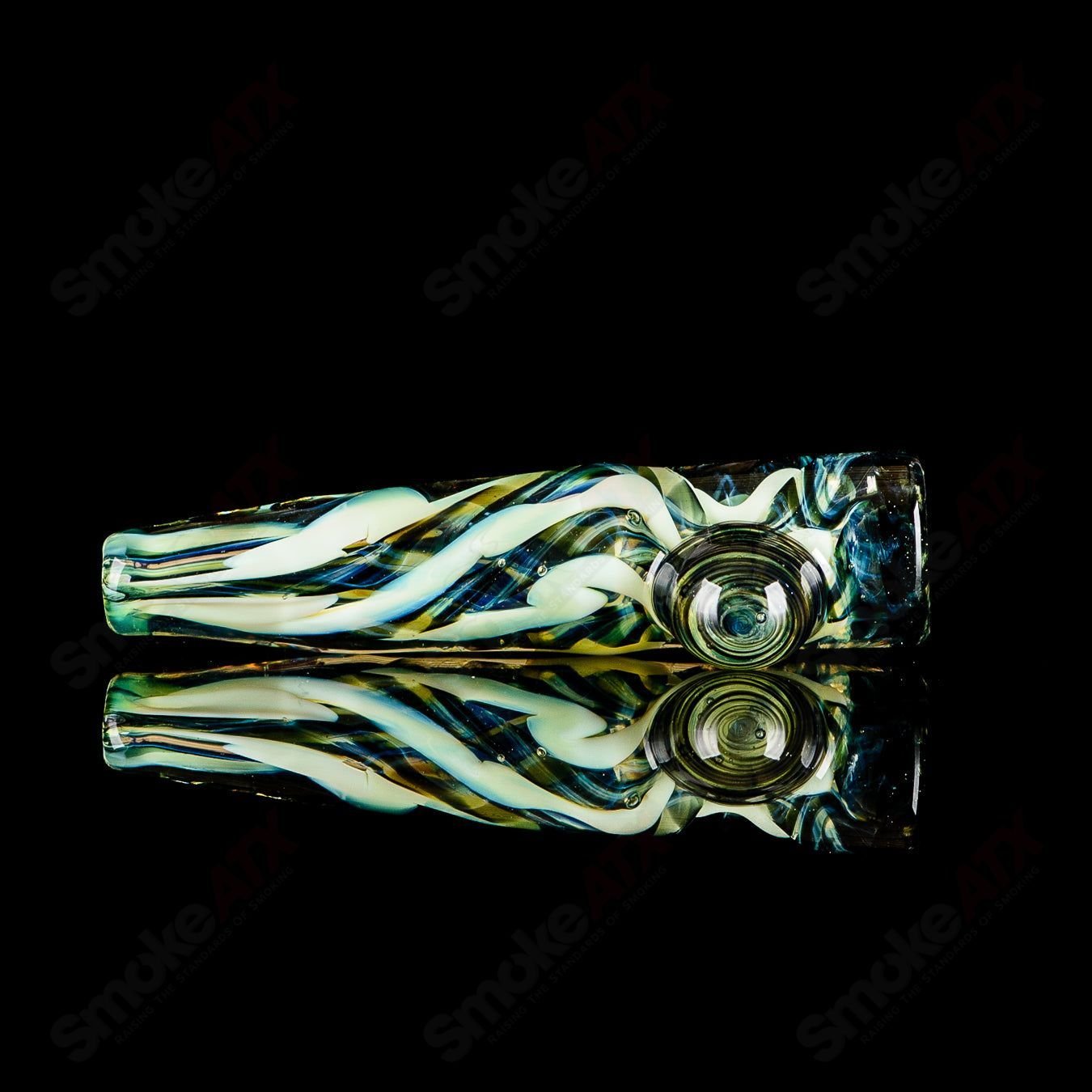 10 I/O Worked Chillum Signed - JMK Glass - Smoke ATX