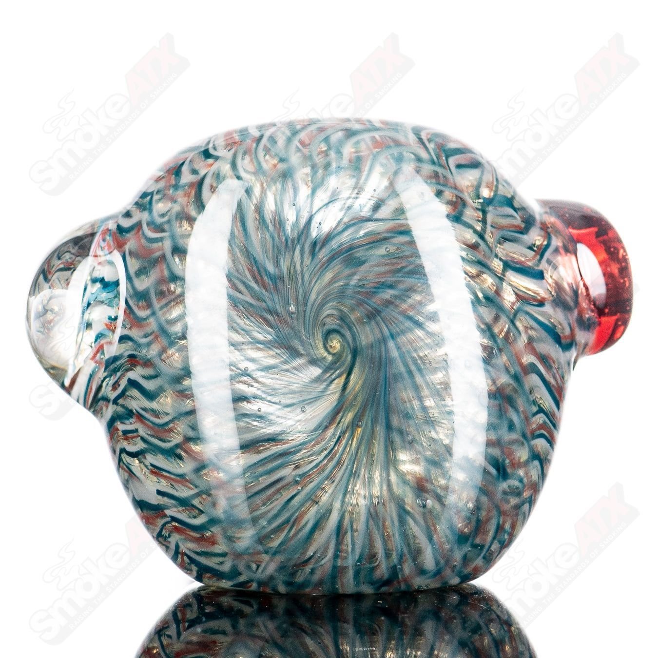 10 Lattice Coil Spoon by JMK Glass - Smoke ATX