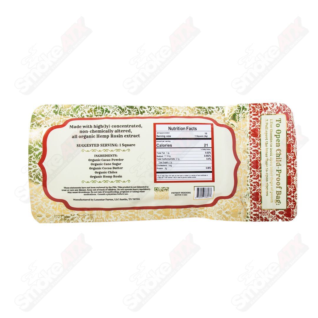 100mg D9 Red Chile OG Dark Chocolate Elevated Edibles Sweet Sensi - Smoke ATX