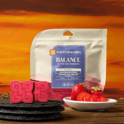 100mg Strawberry Select Spectrum D9 Gummies Hometown Hero - Smoke ATX