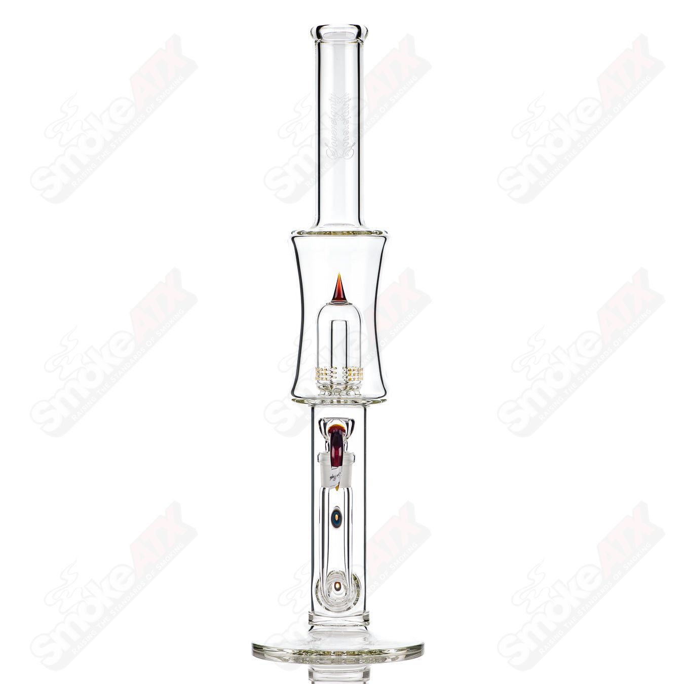 75mm Grid Dome Stemline Minor Accent (Amber Purple) Sovereignty - Smoke ATX