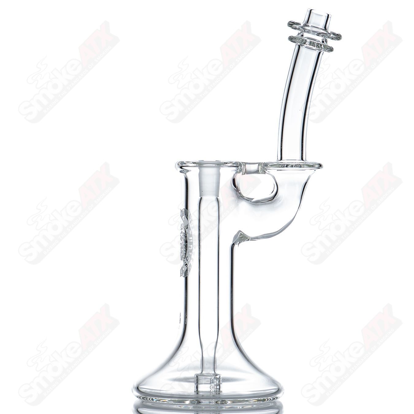 10mm Mini Bubbler by Bear Mountain Studios - Smoke ATX