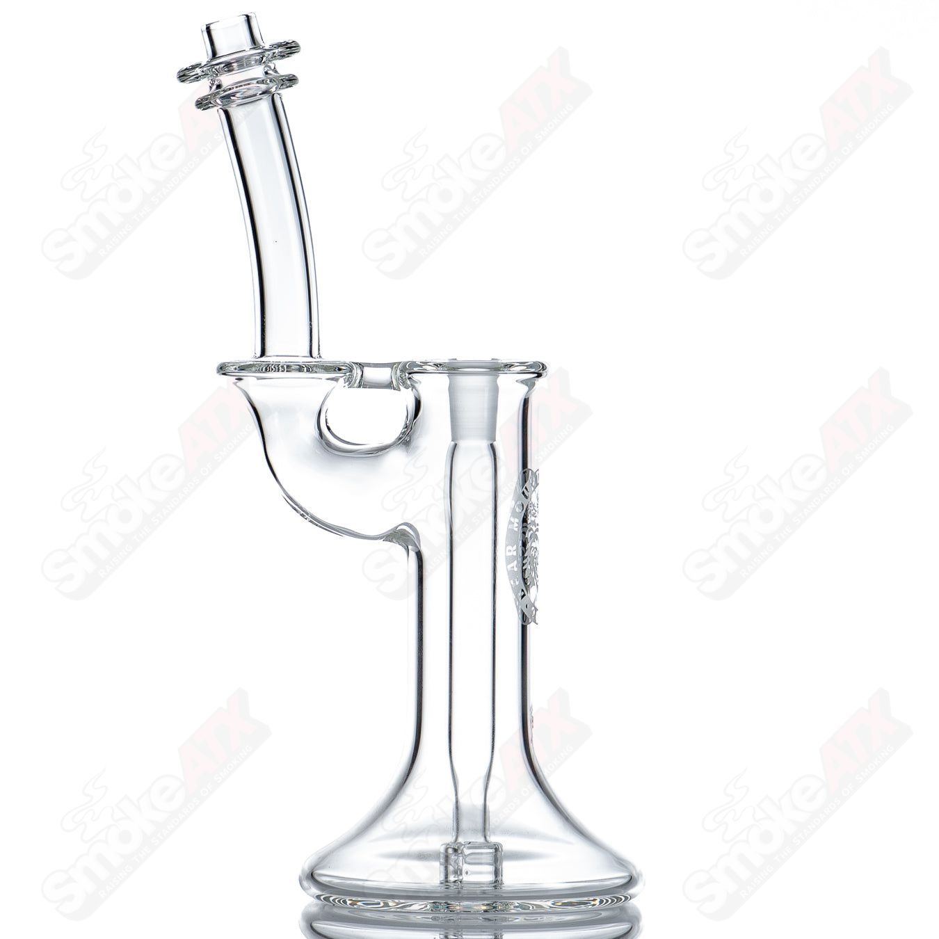 10mm Mini Bubbler by Bear Mountain Studios - Smoke ATX