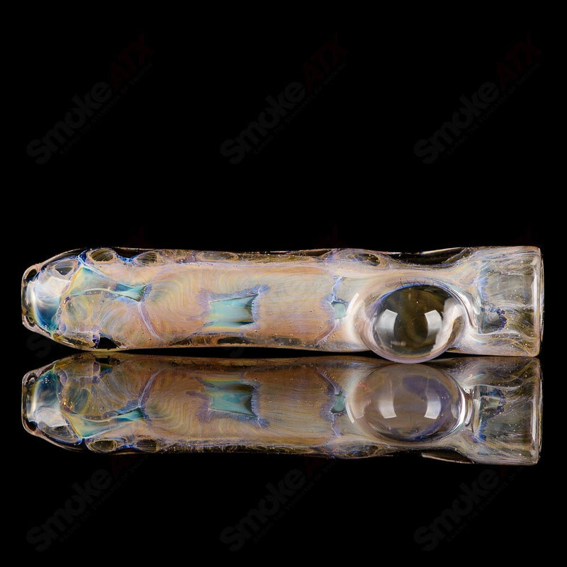 #16 I/O Worked Chillum Signed - JMK Glass