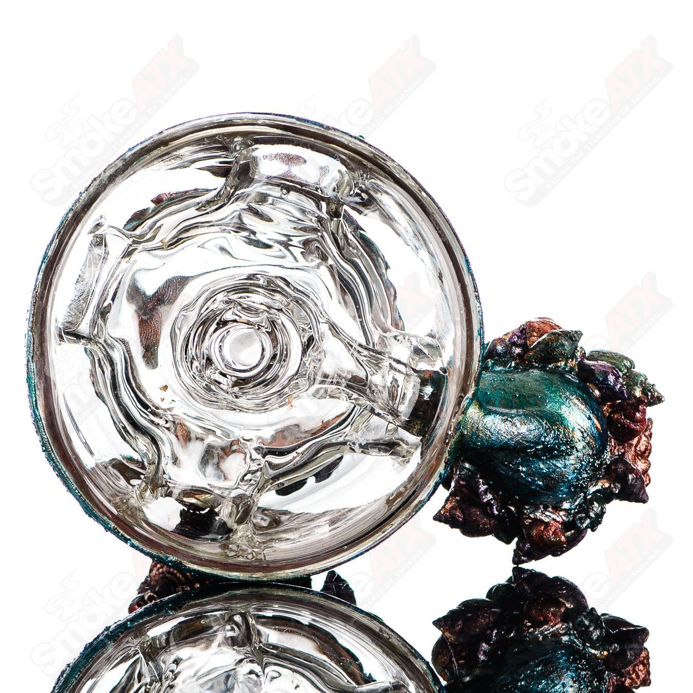 Oceanscape Electroformed Fabcone Rig St. George x Cherry Glass - Smoke ATX