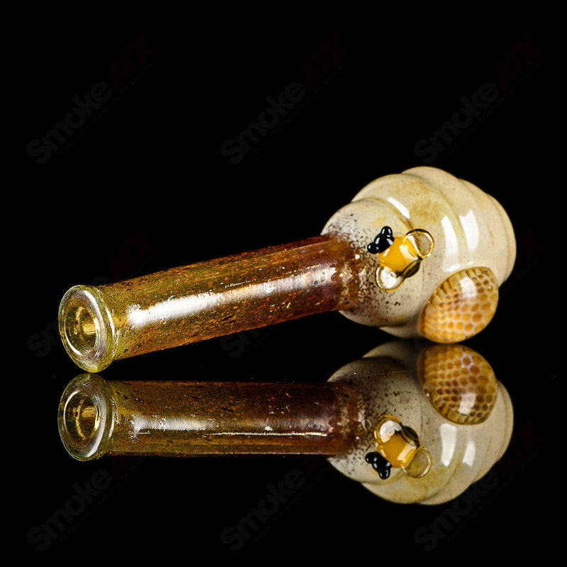 Beehive Honeycomb Chillum Joe P Glass - Smoke ATX