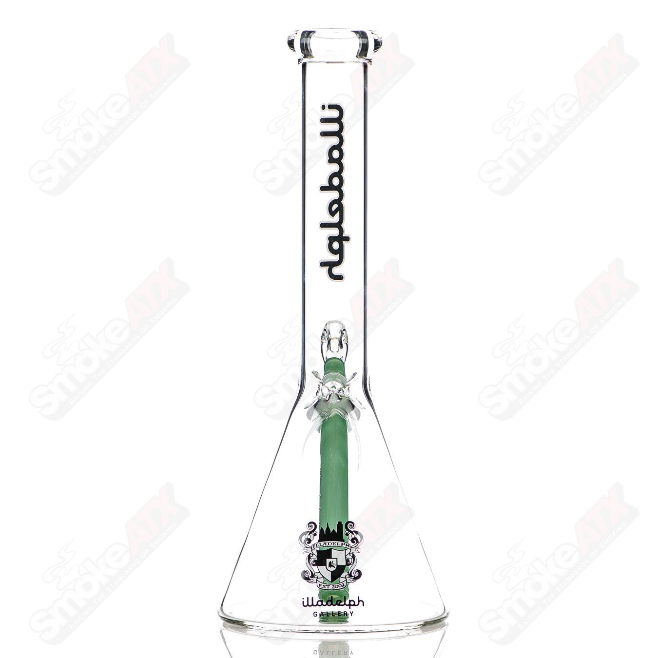 12" 5mm (Black) Mini Beaker Illadelph - Smoke ATX