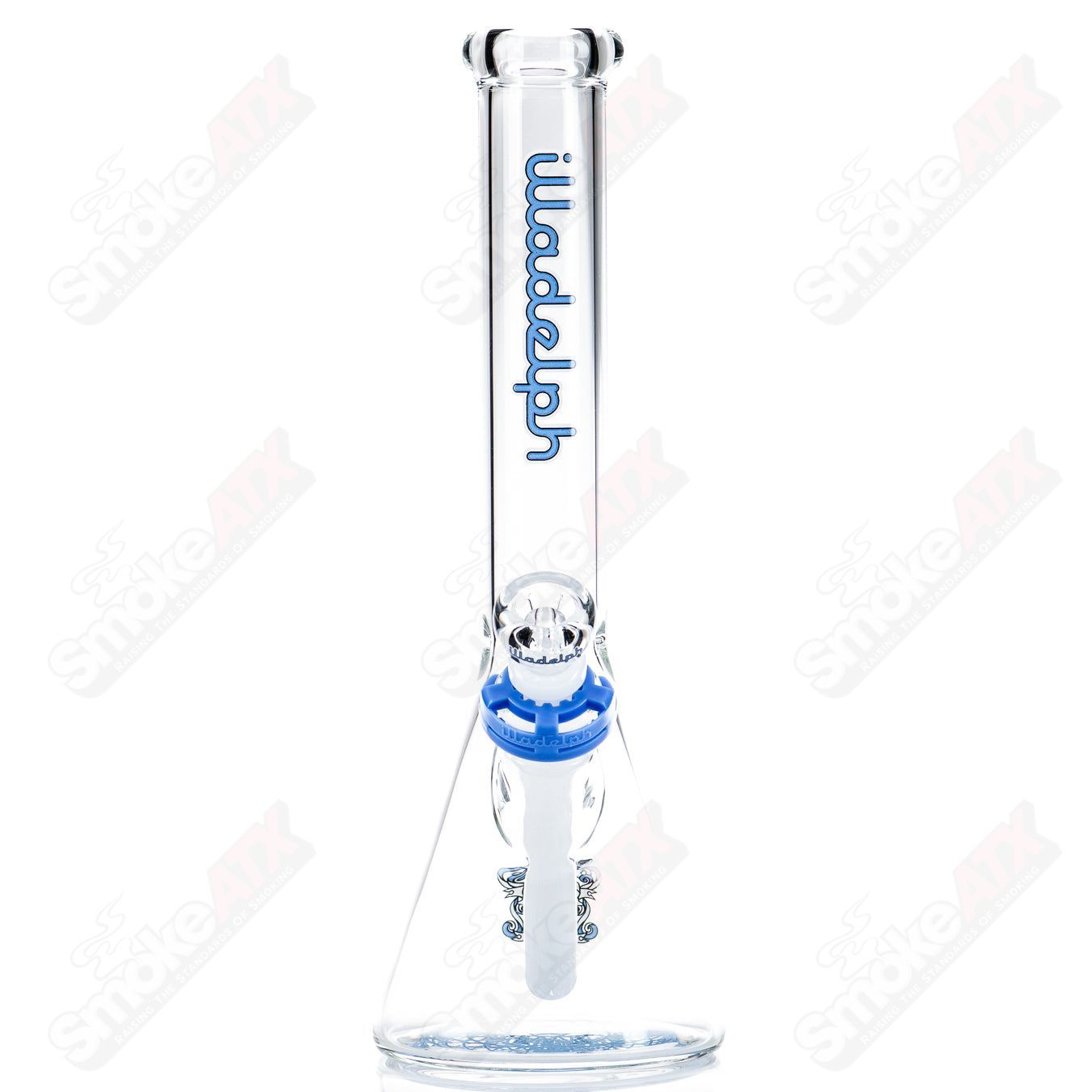 12" 5mm (Blue) Mini Beaker Illadelph - Smoke ATX