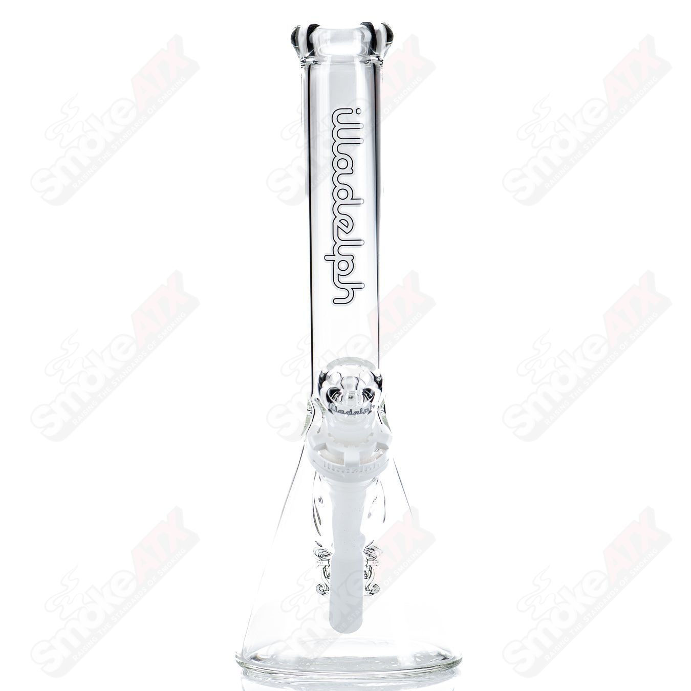 12" 5mm (White) Mini Beaker Illadelph - Smoke ATX