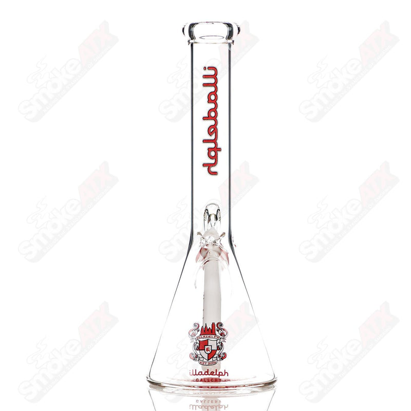 12" 5mm (Red) Mini Beaker Illadelph - Smoke ATX