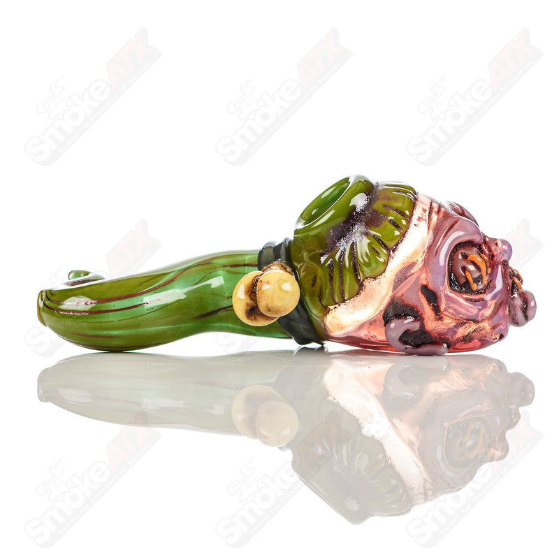 Shrunken Head Spoon Ghost Glass - Smoke ATX