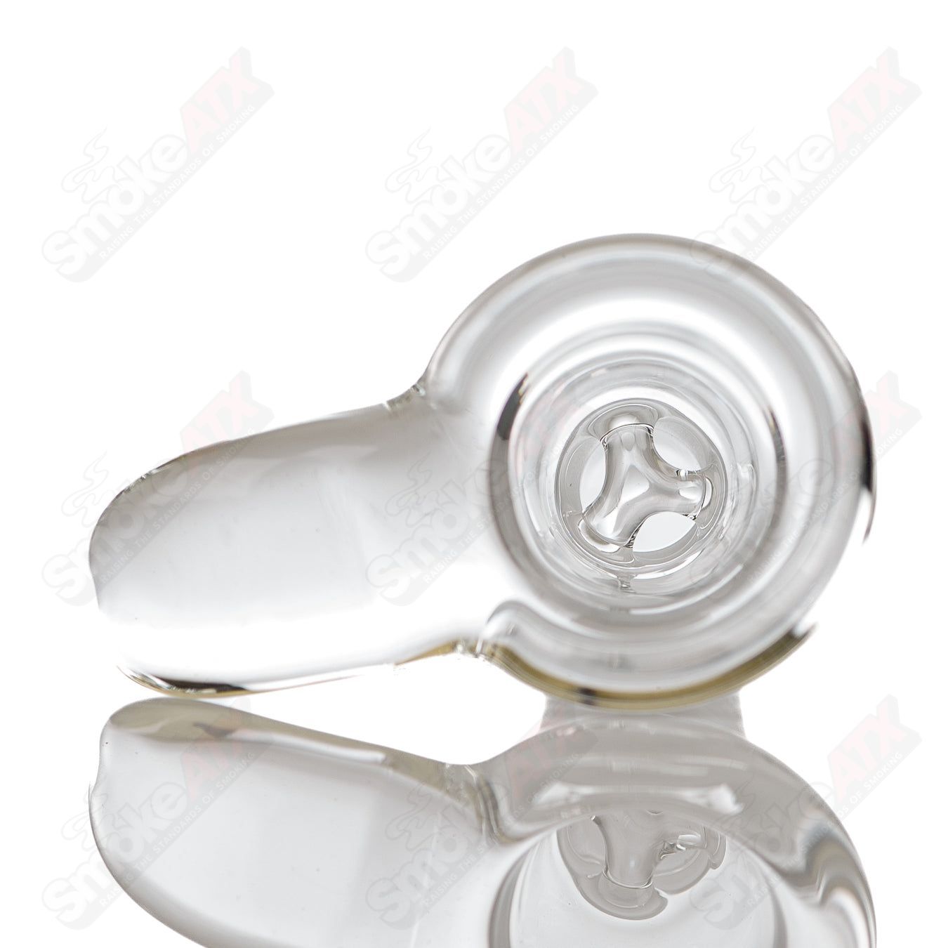12in Clear Puck Perc Tube SPG - Smoke ATX