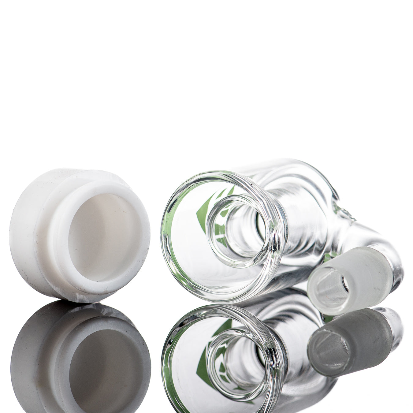 14/90 Mini Silicone Bottom Dry Catcher Diamond Glass