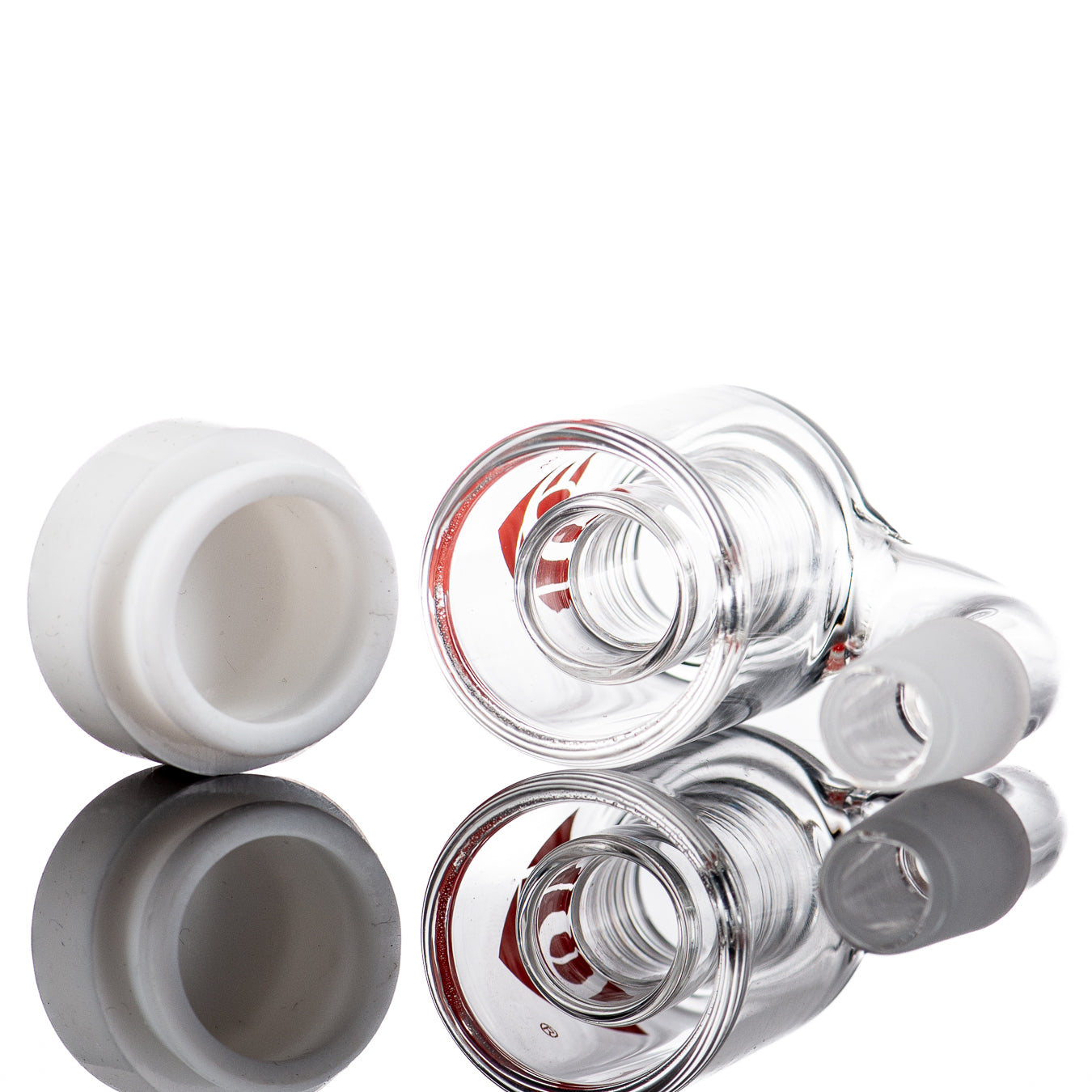 14/90 Mini Silicone Bottom Dry Catcher Diamond Glass