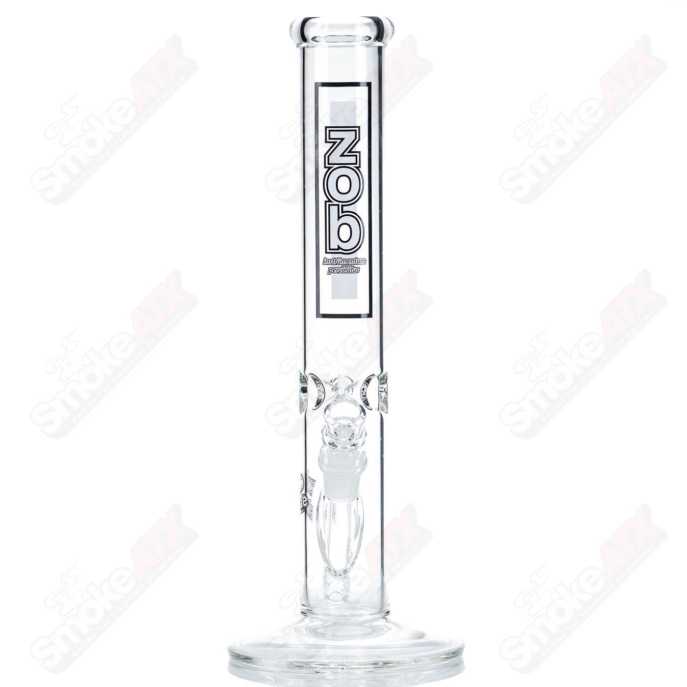14" Straight Tube (Black/White) ZOB - Smoke ATX