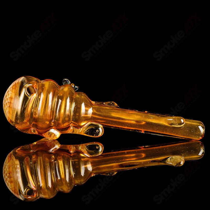 Beehive Honeycomb Spoon Hand Pipe Joe P Glass - Smoke ATX