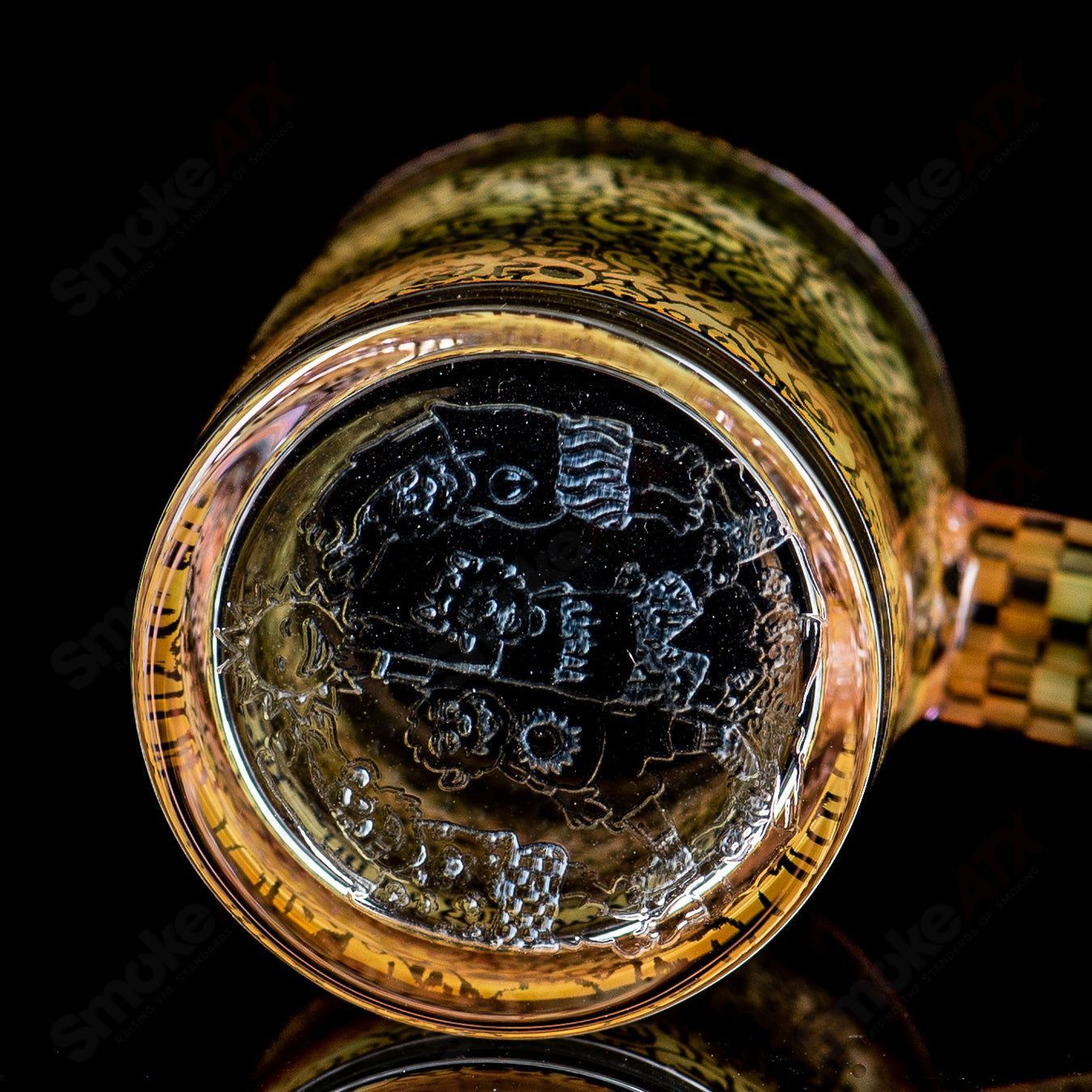 14/90 Binary Banger Collab by Trevy Metal x Quave x Mothership Glass - Smoke ATX